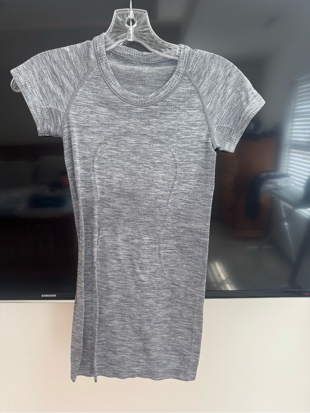 lululemon athletica Heather Gray Seamless Short-Sleeve Active Tee